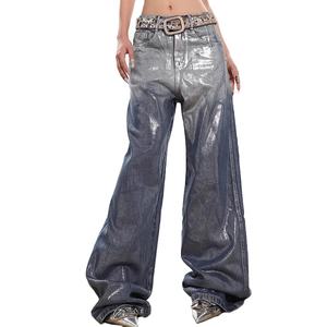 Jeans larges décontractés pour hommes, tendance streetwear, effet graffiti, vente en gros - Product Image 1