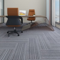 Tapis en polypropylène Bureau PP Bitume Gris Tapis Carreaux Gris Bureau Tapis de sol