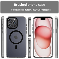 Coque de téléphone portable magnétique givrée multicolore pour femme, compatible iPhone 12 13 14 15 16 17 Pro Max, étui de luxe antichoc