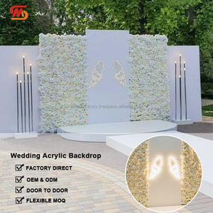 SMOOTH Simple Square Acrylic <b>Backdrop</b> <b>Stand</b> <b>Wedding</b> Outdoor Artificial Flower Wall Panel <b>Stand</b> Stage <b>Backdrop</b> - Product Image 3