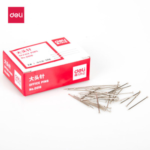 Deli Office Pins 0016 Nickel Plated Metal Standard Pin Box Of 500 Pieces For Office Use - Product Image 4