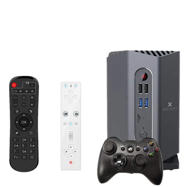 Nieuwe Aankomen A95X MAX PLUS Amlogic s922x quad core 4GB RAM 64GB ROM Digital Signage Android 9.0 Tv box Media Streaming Box 4K