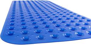 गर्म बेच अतिरिक्त लंबे 40 * 16in पीवीसी बाथटब 200 सक्शन कप के साथ सुरक्षा विरोधी पर्ची स्नान चटाई गैर पर्ची स्नान चटाई मशीन से धो - Product Image 4