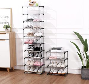 7-Layer Dustproof Carbon Steel Multifunction <b>Shoe</b> <b>Rack</b> Detachable Moisture-proof Rust-proof Design for Living Room Tools/Bags - Product Image 2