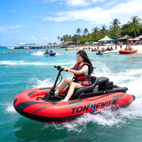 Nouveau modèle de bateau kart électrique et à essence, résistant à la corrosion, en fibre de verre, longue durée de vie, 2 places, pour divertissement aquatique