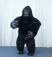 Costume de Mascotte Gonflable Réaliste Gorille 2.2m 2.6m 3m, Déguisement Animal en Peluche KING KONG pour Carnaval et Publicité