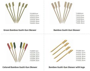 Piques à cocktail et cure-dents en bambou jetables - Écologiques pour cocktails, grillades, amuse-gueules, fruits, <span class=keywords><strong>barbecue</strong></span> et sandwichs - Product Image 4