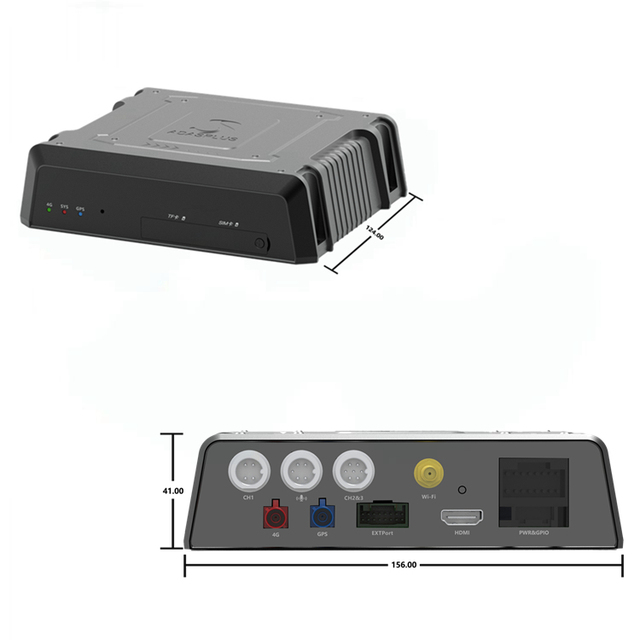 4G Dash Camera With GPS Tracking Dual Cameras AI MDVR in Car Android WiFi App Liveview Cloud DMS CMSV6 CMSV7