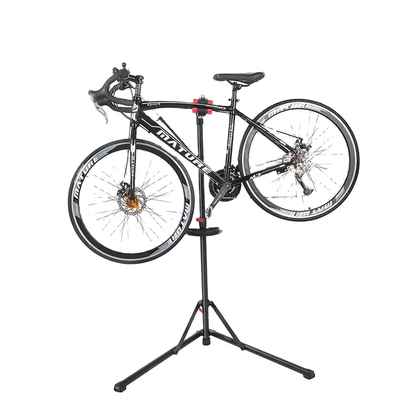 Adjustable Fold Bike Rack Holder Storage Aluminum Alloy Bike Tool Kits Parking Hanger bicycle repair stand