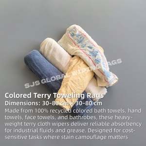 Paño de Limpieza de Algodón de Color de Alta Absorbencia de 25 kg, Trapos de Algodón de Color para Limpieza con Absorción de Líquidos - Product Image 2