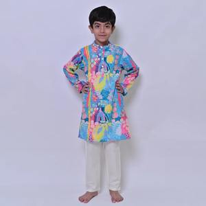 Top Quality Kids <b>Boys</b> <b>Kurta</b> Pajama Set Cotton Ethnic Wear for Festival Wedding and Daily Traditional Use Available For Sale - Product Image 4