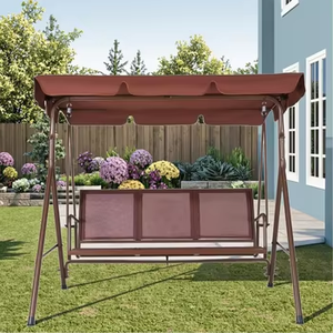 Meubles de jardin convertibles pour patio extérieur Auvent convertible et pergola comprenant un <span class=keywords><strong>banc</strong></span> de balançoire pour porche - Product Image 6