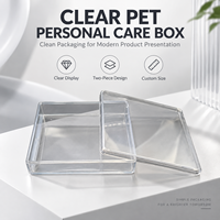 Boîte de rangement pliable en plastique PET recyclé personnalisée, gaufrée, vernie, impression UV et estampage à chaud pour usage personnel