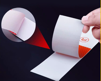 Ruban adhésif réfléchissant rouge haute visibilité Jethron, imprimable, pour marquage au sol, sécurité routière, anti-collision