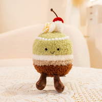 Porte-clés en peluche en forme de gâteau ou de pain, petite poupée super douce en coton lavé, anti-stress, pour sac à dos d'étudiant