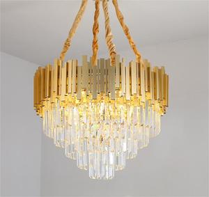 Modern European Vintage Luxury <b>Crystal</b> <b>Chandelier</b> Golden Decorative Hanging <b>Light</b> for Hotel Big Pendant <b>Lights</b> HM-C-8528 Decorat - Product Image 4