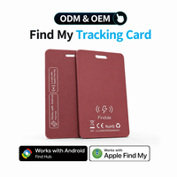 Tarjeta Localizadora de Equipaje y Cartera Compatible con Google Find Hub y Apple Find My, Recargable, Certificada por MFi, Ultrafina e Inteligente para Tarjetas de Crédito