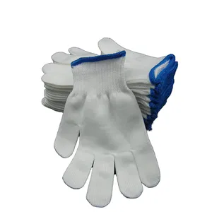 Sarung tangan keamanan Anti Slip, penjualan langsung pabrik katun sarung tangan kerja jumlah besar