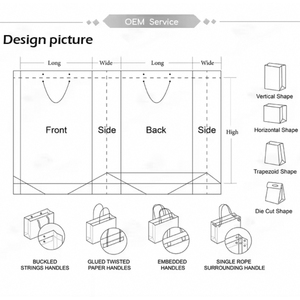 Tùy chỉnh in logo bán buôn sang trọng cửa hàng bán lẻ túi giấy quần áo giày bao bì mua sắm túi giấy - Product Image 5