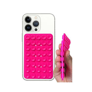 Support adhésif en silicone pour téléphone, accessoire mains libres pour douche, support de miroir pour <span class=keywords><strong>selfie</strong></span> et vidéo, rose clair - Product Image 3