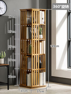 Stockage domestique multicouches Armoire de rangement simple pour enfants Étagère rotative au sol - Product Image 6