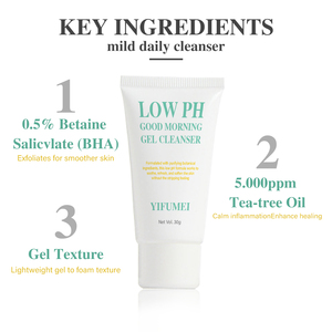 Élimination de toutes les impuretés Peau Rafraîchie Légèrement Acide Doux Low Ph <span class=keywords><strong>Clean</strong></span> Glowy Private Label Face Wash Nettoyant pour le visage - Product Image 2