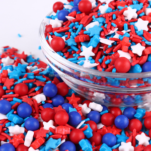 Rociador comestible para repostería, suministros para hornear, decoración de tartas para el día de la independencia, Color azul, rojo, blanco, EE. UU., 2023 - Product Image 4