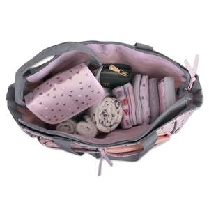 <span class=keywords><strong>Sac</strong></span> à couches à poche humide rose personnalisé fourre-tout Pochette à couches écologique Matelas à <span class=keywords><strong>langer</strong></span> <span class=keywords><strong>Sac</strong></span> pour maman Reborn Baby Love Doll <span class=keywords><strong>Sac</strong></span> pour couches - Product Image 2