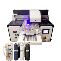 A2 A3 A4 Xp600 Botella Uv Máquina de impresión Led Flatbed Uv Transfer Film Dtf Impresora con rotativo y cámara