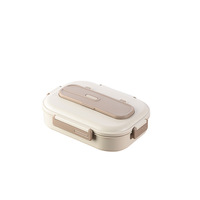 Moderne Minimalistische 5-Fach Edelstahl Bento-Box Mikrowellengeeignete Isolierte Thermische Lunchbox für Büroangestellte und Kinder