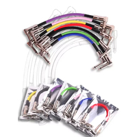 Factory Price 20CM Audio Mono Pedalboard Cord Instrument Cables Colored Effect Pedal Guitar Patch Cable