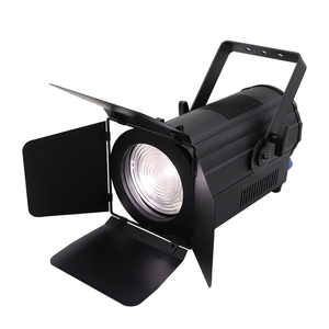 Luz de Estágio <span class=keywords><strong>LED</strong></span> <span class=keywords><strong>Fresnel</strong></span> Branca Elétrica de 200W para Estúdio, Sala de Reuniões, Galeria de Arte, Iluminação de Palco - Product Image 3