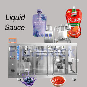 Macchina Riempitrice Orizzontale Completamente Automatica per Sacchetti Preformati con Beccuccio Superiore per Salsa di Pomodoro, Marmellata, Purea di Frutta, Cibo per Animali - Product Image 2