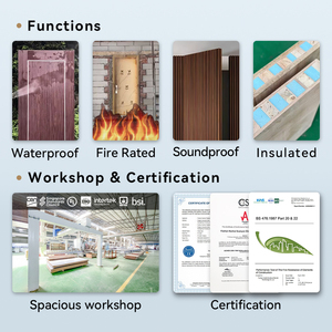 Cửa gỗ nội thất âm tường, thiết kế hiện đại theo phong cách Mỹ, veneer gỗ sồi đỏ, dành cho nhà ở - Product Image 5