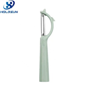 Tùy chỉnh màu sắc sắc nét lưỡi thép không gỉ Hướng dẫn sử dụng nhà bếp rau khoai tây <span class=keywords><strong>Peeler</strong></span> với nonslip Ergonomic xử lý cho cà rốt khoai tây - Product Image 1