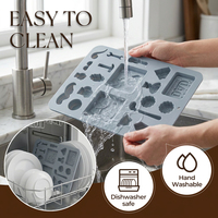 Moule à gâteau en silicone SILIKOLOVE en forme de carton, antiadhésif platine LFGB, sans BPA, 100 % silicone de qualité alimentaire pour mousse et gâteaux