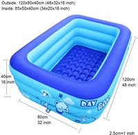 Piscine gonflable personnalisée avec pompe à Air électrique, pour adultes et enfants