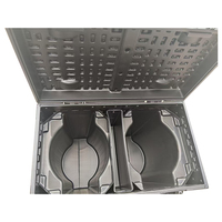 Boîtier de transport antichoc double couche pour projecteur PAR en PEHD, étanche et verrouillable, pour éclairage de scène, vente chaude