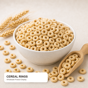 Anillos de Cereal de Frutas Mixtas Bajos en Azúcar <span class=keywords><strong>Sin</strong></span> <span class=keywords><strong>Gluten</strong></span> para Desayuno con Yogur o Leche, Venta al por Mayor a Granel, Grado Alimenticio China, 12 Meses - Product Image 1