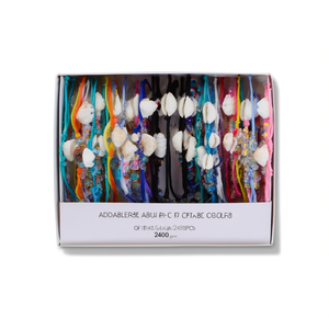 Bracciale con Occhio di Cristallo Zia Shell, Colorato e Regolabile, Gioielli Bohémien da Donna, Confezione da 2400 Pezzi - Product Image 2