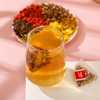 Teh Herbal Krisan, Wolfberry, Biji Cassia 30 Sachet 150g Daun Murbei Akar Burdock Dapat Disesuaikan OEM Label Pribadi