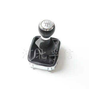 Housse en cuir pour pommeau de levier de vitesse de voiture, pour Polo 5, 6 vitesses, conception ergonomique - Product Image 5