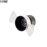 Lumières d'éblouissement pré-intégrées à LED modernes anti-éblouissement sans bord avec maille en nid d'abeille pour le salon corps de lampe en aluminium à base E27
