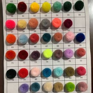 Pompones Hechos a Mano de 2 cm, Hilo de Imitación de Cachemira, Suministros para Manualidades, Joyería, Pin - Product Image 4