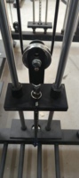 Rack de musculation mural compact avec poulie à câble, pile de poids de 80 kg, acier épais de 3 mm, équipement de musculation commercial pour squats