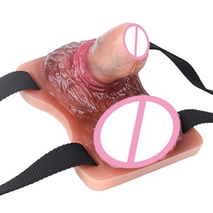 FAAK Dildo de Silicona con Correa, Vibrador Inalámbrico para Juegos Sexuales, Juguetes Eróticos para Preliminares, Masturbación y Masajes - Product Image 1