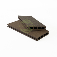 Planche de terrasse extérieure imperméable en WPC massif, revêtement composite bois-plastique gaufré