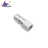 Raccords de déconnexion rapide en acier inoxydable pour tuyaux hydrauliques 1/2''~6'' Filetage BSPP/BSPT/NPT/Métrique Poli