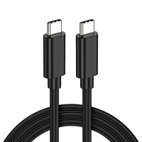 Kabel USB C ke Type C Portabel Pendek 0.2m 0.3m 0.5m 60W PD Pengisian Cepat untuk Mobil, Perjalanan, dan Power Bank