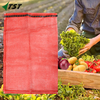 Sacs en filet tissé en PP de haute qualité pour l'emballage de fruits frais, de bois de chauffage, de pommes de terre, d'ail, d'oignons et de légumes